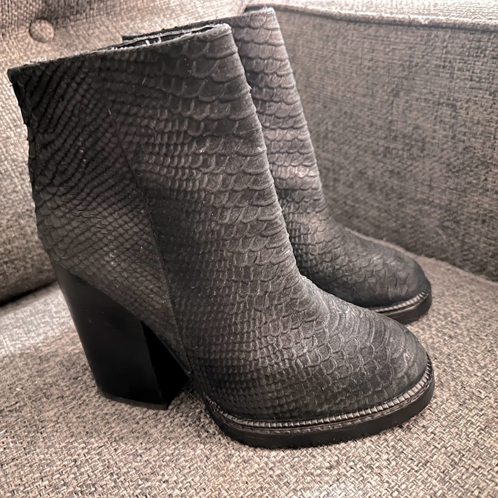 Ash Suede Python Booties - image 2